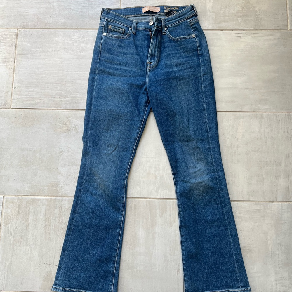 7 for all mankind high waist kick flare 27